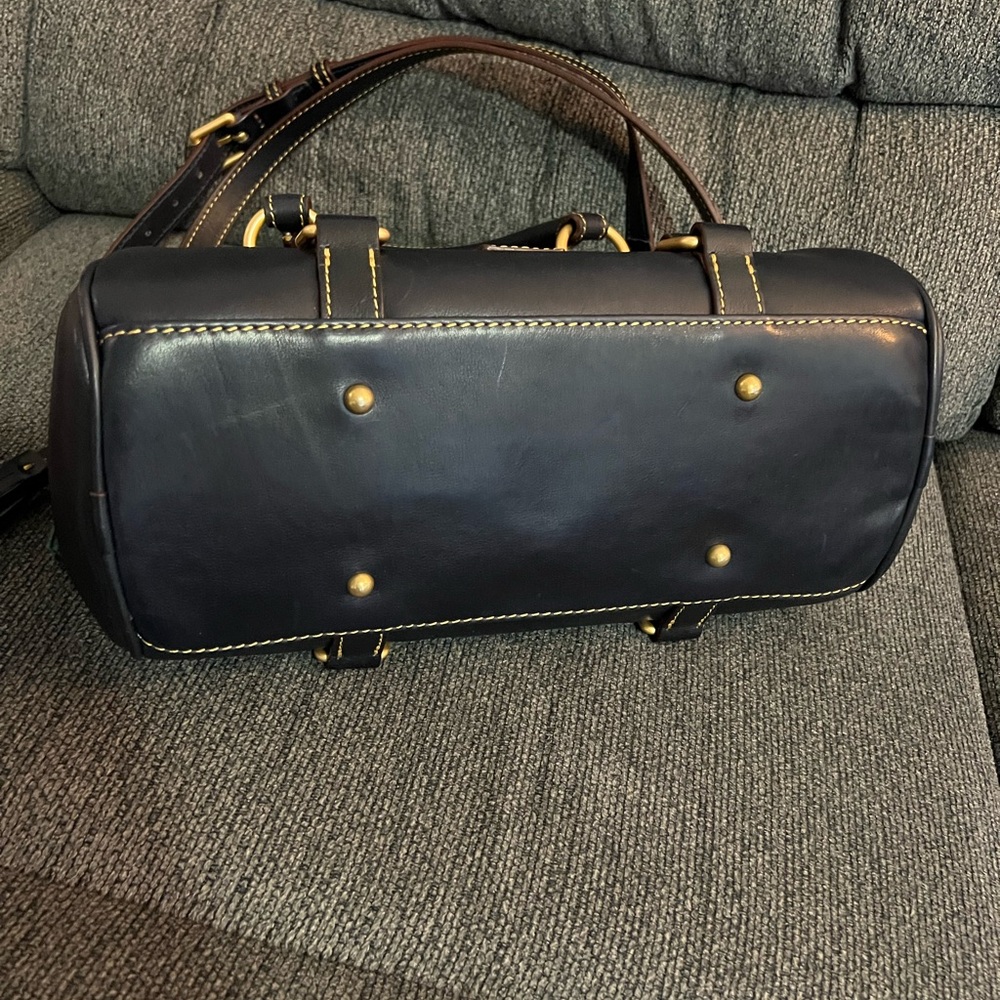 Dooney & Bourke Navy Florentine Satchel Handbag - Picture 4 of 8